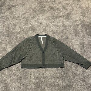 Lululemon Oversized Green ribbed cardigan